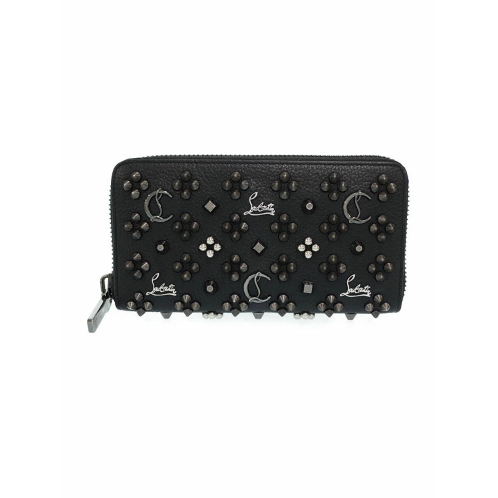 Christian Louboutin Panettone Multi Stud Round Zipper Long Wallet